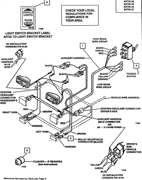 boss  plow wiring diagram  pin msc