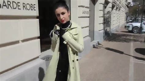 latex trench coat and catsuit in public porn 5c xhamster