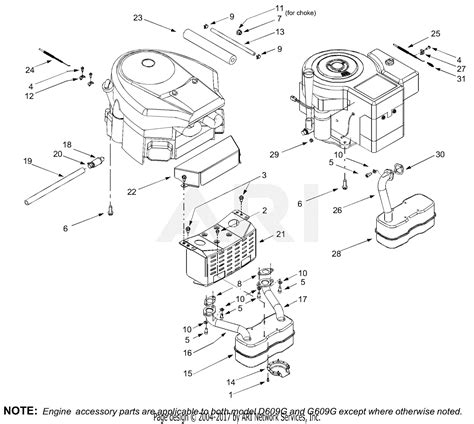 Troy Bilt 13ax609g063 2001 Parts Diagram For Muffler And Exhaust