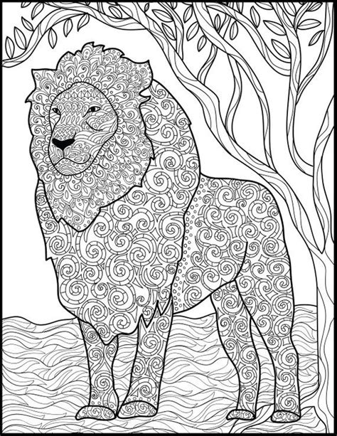 printable pages  coloring  lion lovers coloring bundle
