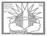 Bible Coloring Pages Abc Heaven Preschool Christian Printables Children Verse Scripture sketch template