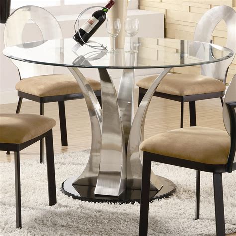 glass top dining table wood base  glass dining room table modern dining room