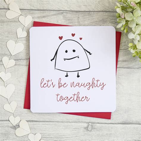 Let S Be Naughty Together Funny Card By Parsy Card Co