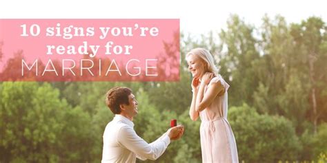 10 Signs You Re Ready For Marriage