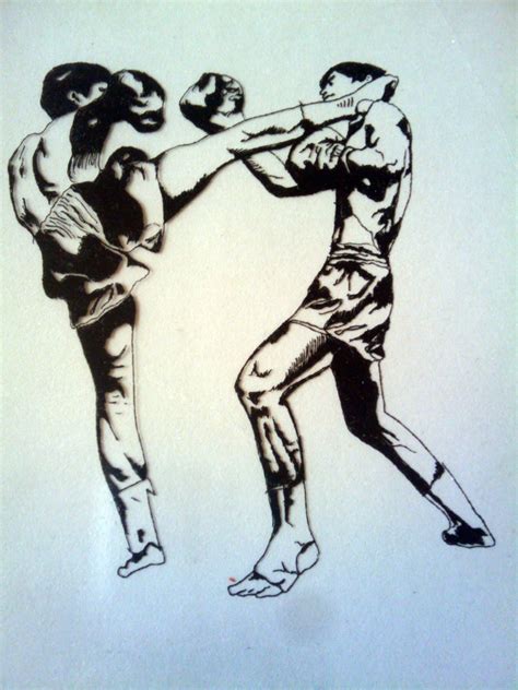 kickboxing drawing at getdrawings free download
