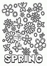 Coloring Spring Pages Printable Flowers Kids Seasons Adults Flower Sheets Printables Color Print Cards Many Sheet Clip First Deck Springring sketch template