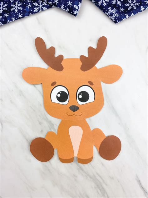 printable reindeer craft  kids
