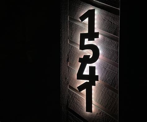 backlit house numbers  steps  pictures instructables