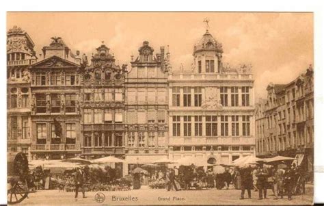 undated unused postcard bruxelles brussles belgium grand palace grands belgium postcard