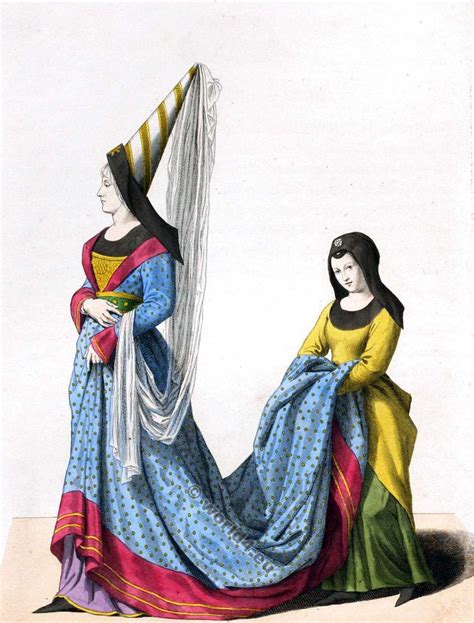 costumes de noblesse du eme siecle histoire de la mode medievale medieval costume