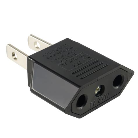 insten travel charger european plug adapter eu   plug power converter walmartcom