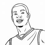 Coloring Kevin Durant Pages Lebron James Drawing Basketball Printable Celebrities Dunk Baseball Getdrawings Search Thecolor Sheet Thunder Warriors sketch template