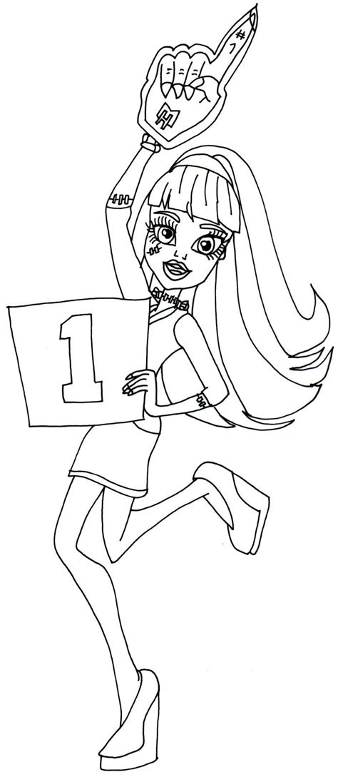 printable monster high coloring pages january  coloring