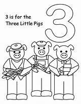 Pigs Little Three Coloring Pages Preschool Printable Number Colouring Pig Sheets Color Worksheets Ducks Getdrawings Coloringbay Getcolorings Print sketch template