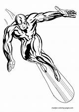 Coloring Pages Surfer Silver Superhero Browser Window Print sketch template