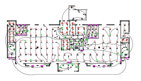 electrical wiring layout plan  autocad file cadbull