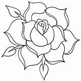 Outline Rose Drawing Tattoo Line Roses Drawings Simple Designs Flower Clip Clipartsco Clipartix Rosas Sketches Related Getdrawings Coloring Visit sketch template