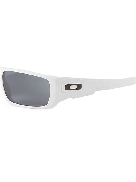 oakley 60mm square sunglasses in white for men lyst