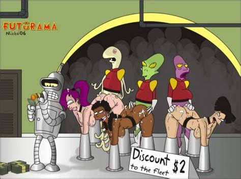 bender from futurama earns cash by pimpi vagina in a stunning space orgy