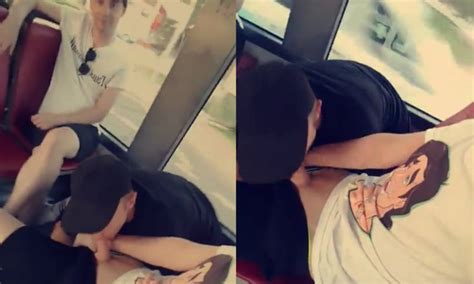 a blowjob on the bus spycamfromguys hidden cams spying on men