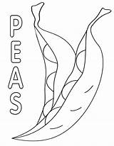 Peas Coloring Pages Print sketch template