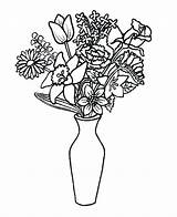 Vase Flower Coloring Bouquet Pages Flowers Clipart Colouring Template Thin Remove Lovely Printable Coloringsky Clipartbest Para Getcolorings Color Dibujos Floreros sketch template
