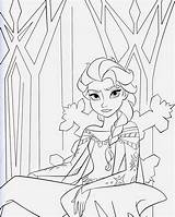 Coloring Elsa Mermaid Pages Disney Template sketch template