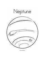 Neptune Coloring Drawing Pages Twistynoodle Planet Planets Colouring Mars Solar System Space Uranus Template Kids Print Jupiter Color Sheets Noodle sketch template