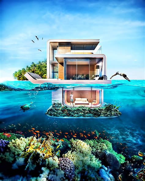 floating seahorse luxury home concept takes life underwater  dubai  pinnacle list