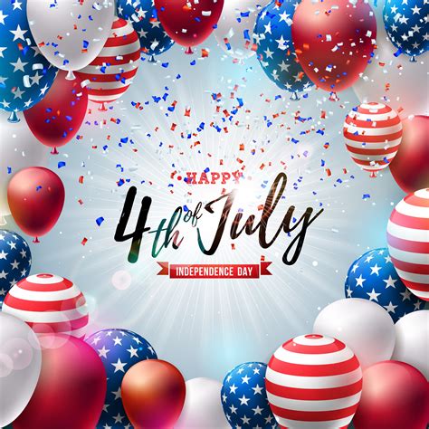 july art fourth  july vector set friendlystock