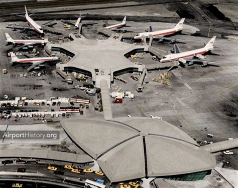 york kennedy airport aerial view  twa flight centers flight wing