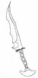 Sword Drawing Skyrim Simple Logo Armor Daedric Getdrawings Orc sketch template