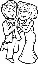Couple Coloring Designlooter Dancing Valentine Printable 82kb 700px sketch template