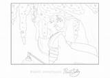 Coloring Japanese Adult Printable Japan Book Pages Girl sketch template