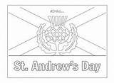 St Andrew Pages Coloring Andrews Colouring Activities Flag Poster Scotland Crafts Scottish sketch template