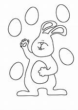 Easter Coloring Pages Bunny Eggs sketch template