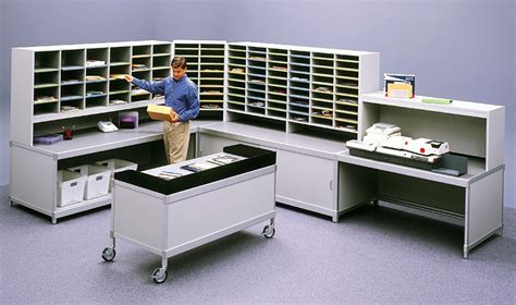 mail storage mailroom furniture aluminum consoles patterson pope