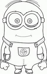 Coloring Bob Minions Pages Comments sketch template