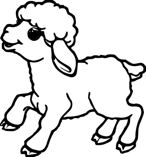 baby lamb coloring pages  getcoloringscom  printable colorings