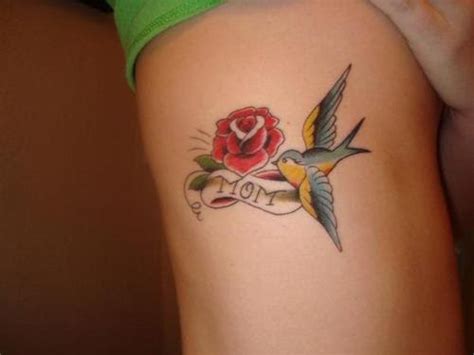 Art Expression Tattoo Rose Tattoo With Birth Tattoo
