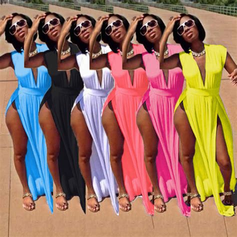 new 2014 sexy women 6 color long summer dresses halter maxi casual beach dress bodycon evening