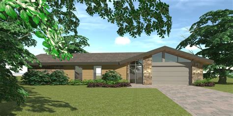 mid century ranch home  bedrooms modern ranch mid century ranch house plans