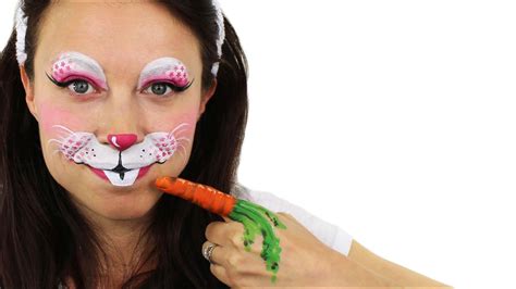 easter bunny face painting tutorial youtube