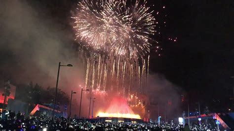 barcelona fireworks   year celebrations youtube
