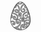 Huevo Uovo Ovo Decorato Decorado Pascua Pascoa Pasqua Acolore sketch template