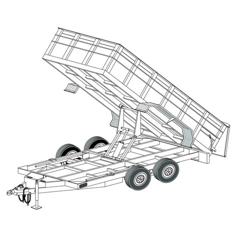 dump trailer diy blueprints easy   steps  trailer parts outlet