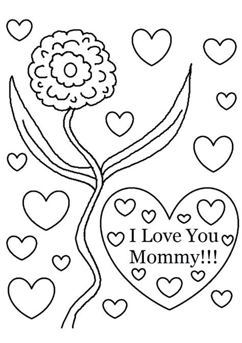 love mom coloring pages  getcoloringscom  printable