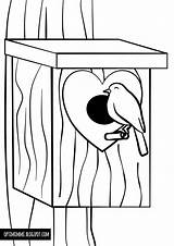 Birdhouse Värityskuva Coloring sketch template