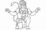 Hanuman Bal Colouring Getdrawings Commonwealth sketch template