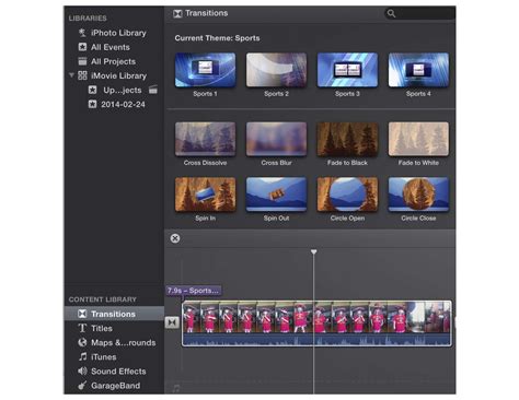 transitions  effects  imovie
